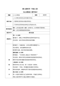小学科学冀人版（2024）一年级上册（2024）8 认识物体教案设计