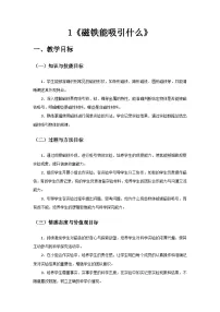 小学科学教科版（2024）二年级下册磁铁能吸引什么教学设计