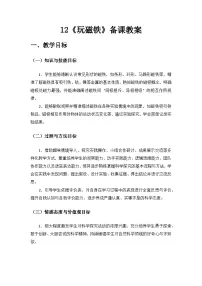 小学科学青岛版（五四学制）（2024）一年级上册（2024）玩磁铁精品教学设计