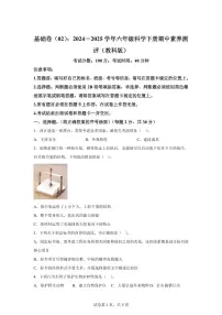 科学（基础卷02）-2024-2025学年六年级科学下学期期中素养测评（教科版）