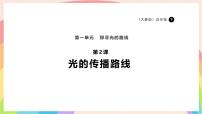 大象版（2024）五年级下册光的传播路线课文内容ppt课件
