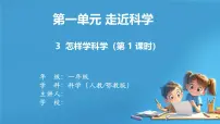 小学科学人教鄂教版（2024）一年级上册（2024）怎样学科学教学ppt课件