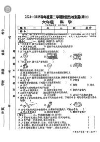 山西省晋中市祁县2024-2025学年六年级下学期期中科学试卷