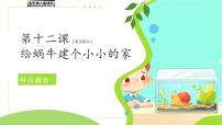 冀人版（2024）一年级下册（2024）给蜗牛建个小小的家第2课时教案及反思