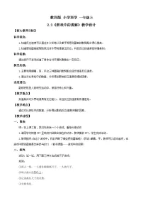 小学科学教科版（2024）一年级上册（2024）游戏中的观察优秀教案