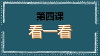 小学科学青岛版（六三制）(2024)一年级上册（2024）看一看教学课件ppt