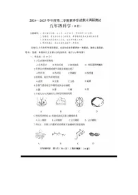 山西省临汾市襄汾县2024-2025学年下学期五年级科学期末考试试卷