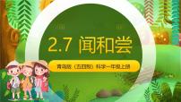 科学一年级上册（2024）闻和尝完美版课件ppt
