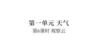 教科版（2024）三年级上册（2024）6.观察云背景图课件ppt