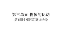 教科版（2024）三年级上册（2024）4.相同距离比快慢课堂教学ppt课件