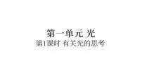 小学科学教科版（2024）五年级上册有关光的思考复习课件ppt