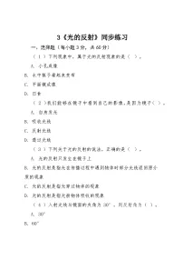 粤教粤科版（2024）六年级上册光的反射课后复习题