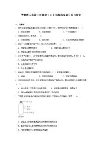 大象版（2024）五年级上册结构与保温精品综合训练题