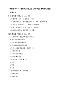 教科版（2024）三年级上册（2024）第二单元 水4.水结冰了当堂达标检测题