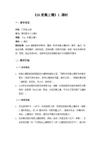 小学科学湘科版（2024）三年级上册（2024）第四单元 土壤16 采集土壤教案