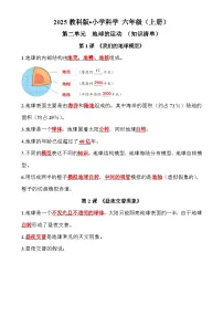 小学科学人类认识地球运动的历史学案