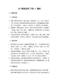 大象版（2024）三年级上册（2024）6 物质改变了吗教案
