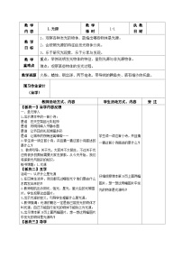 小学科学苏教版（2024）五年级上册光源表格教案设计