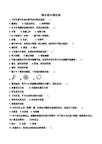 期末测试卷（含答案）-2025-2026学年科学三年级上册教科版