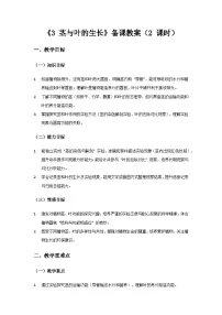 小学大象版（2024）第二单元 植物的一生3 茎与叶的生长教学设计