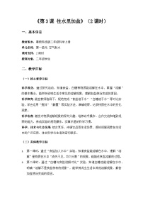 科学粤教粤科版（2024）第3课 往水里加盐教案设计