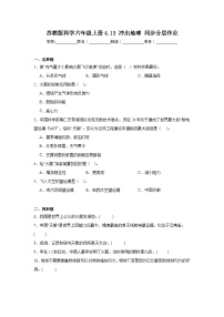 苏教版（2024）六年级上册冲出地球达标测试
