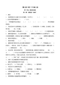 冀人版（2024）3 植物的“身体”达标测试