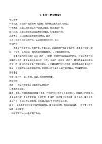 苏教版（2024）四年级上册鱼类教案