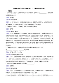 小学科学食物网中的生物优秀精练