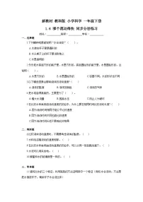 教科版(2024)一年级下册(2024)哪个流动得快精品复习练习题