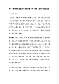 小学科学教科版（2024）三年级下册（2024）5.制作小磁针教案及反思