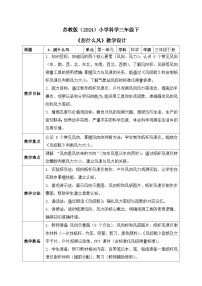 苏教版（2024）三年级下册（2024）第1单元 观测天气3 刮什么风表格教案设计