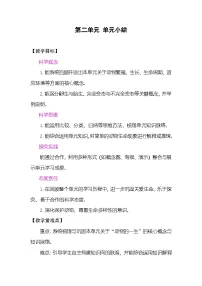 小学科学单元小结表格教案