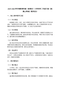 小学科学粤教粤科版（2024）三年级下册（2024）第19课 观测云和雨教学设计及反思