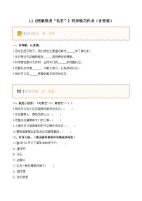 教科版（2024）二年级下册（2024）2.挖掘恐龙“化石”同步训练题
