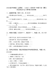 小学沪科技版(2024)2 夏天里会发生什么课时作业