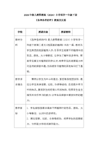 人教鄂教版（2024）一年级下册（2024）4 各种各样的叶教案