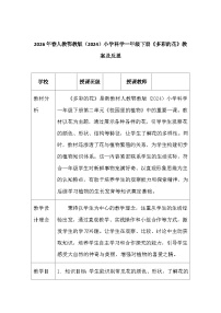 科学一年级下册（2024）5 多彩的花教案