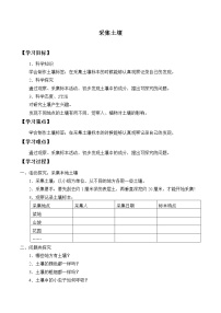 科学三年级上册1 采集土壤学案