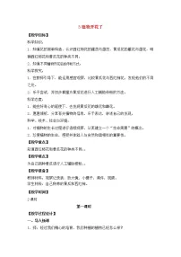 小学科学3 植物开花了教案