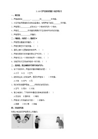 科学三年级下册10 声音的传播优秀综合训练题