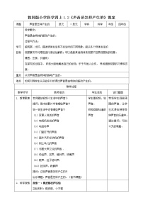 教科版 (2017)四年级上册2.声音是怎样产生的教案及反思