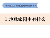 小学科学教科版 (2017)二年级上册1.地球家园中有什么精品作业ppt课件