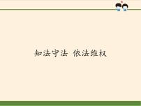 人教部编版六年级上册(道德与法治)第四单元 法律保护我们健康成长9 知法守法，依法维权教课ppt课件