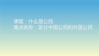 小学政治 (道德与法治)人教部编版六年级上册(道德与法治)3 公民意味着什么课前预习课件ppt