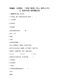 政治 (道德与法治)二年级下册第三单元 绿色小卫士12 我的环保小搭档测试题