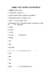 统编版六年级下册道德与法治期末测试卷附答案【培优】 (2)