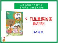 人教部编版六年级下册9 日益重要的国际组织课文配套ppt课件