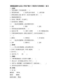 小学政治 (道德与法治)人教部编版二年级下册15 坚持才会有收获优秀同步练习题