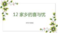 人教部编版四年级下册第四单元 感受家乡文化 关心家乡发展12 家乡的喜与忧教案配套课件ppt